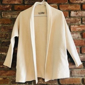 Vince White Wood Blend Cardigan